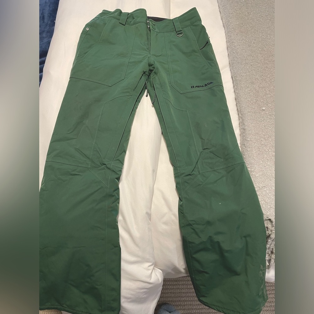 Armada green ski pants